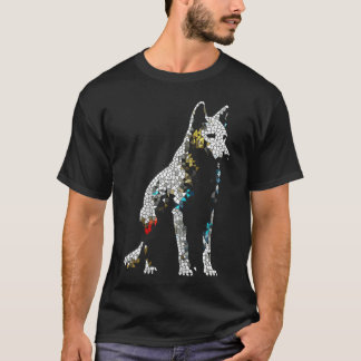 Camiseta Família de arte de animal lobo