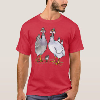 Camiseta Família de aves da Guiné