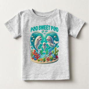 Camiseta Família de baleias "Pod Sweet Pod"