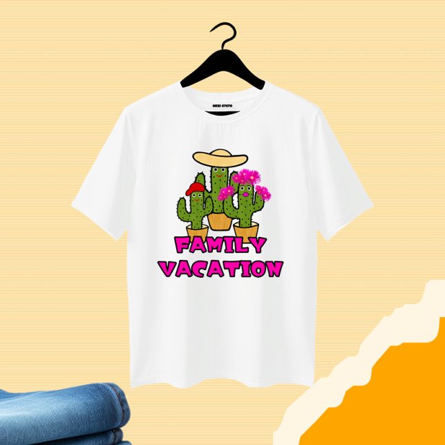 Camiseta Família de cactos em bruto (Criador carregado)