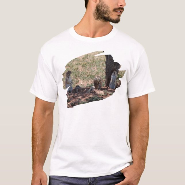 Camiseta Família de Cães da Pradaria (Frente)