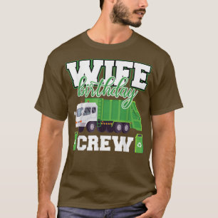 Camiseta Família de Caminhões de Lixo da Tripulação de Aniv