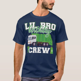 Camiseta Família de Caminhões de Lixo do Tripulação de Aniv