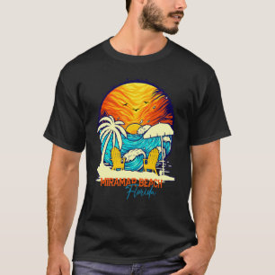 Camiseta Família de Casais de Vacinação Miramar Beach Sunse