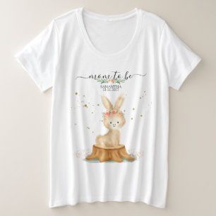 Camiseta Família de coelhos vida selvagem bebê MÃE PARA SER