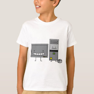 Camiseta Família de computador ELE torre do PC do rato da