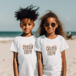 Camiseta Família de Corações de Cousin Crew Blush