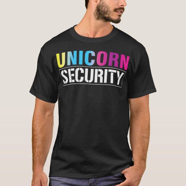 Camiseta Família de Correspondência de Segurança do Unicórn (Frente)