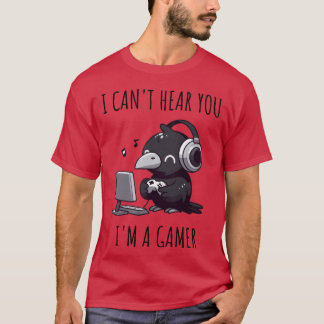 Camiseta Família de corvos de jogos online engraçada