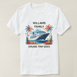Camiseta Família de Cruzeiros Personalizados de Reunião da 