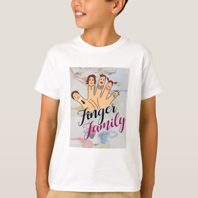 Camiseta Família de dedos (Frente)