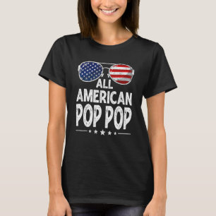 Camiseta Família de Dias de os pais Retro Mens All American