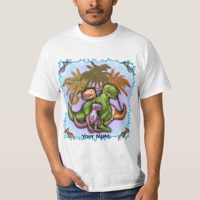 Camiseta Família de dinossauros (Frente)