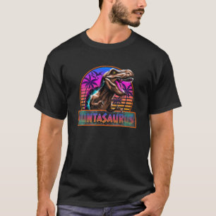 Camiseta Família de Dinossauros Rex T Rex do Auntasaurus C
