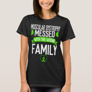 Camiseta Família de distrofia Muscular Sensibilização para