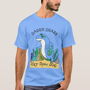 Camiseta Família de Doo Doo do tubarão do pai