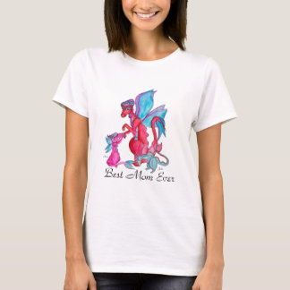 Camiseta Família de dragões lindos para o Dia das Mães - do