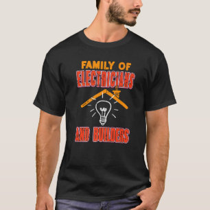 Camiseta Família De Elétricos E Construtores Legal Retro Pr
