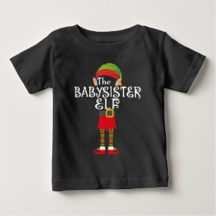 Camiseta família de elf da irmã mais nova combinando com o