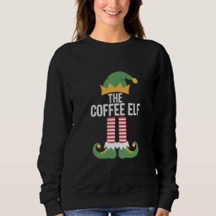 Camiseta Família de Elfo do Café Grupo de Roupas de Natal