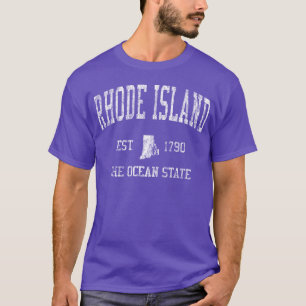 Camiseta família de esportes de Rhode Island
