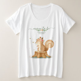 Camiseta Família de esquilos vida selvagem bebê MAMÃE PARA