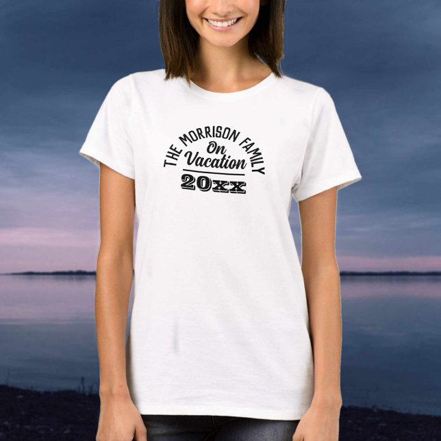Camiseta Família de Férias (Criador carregado)