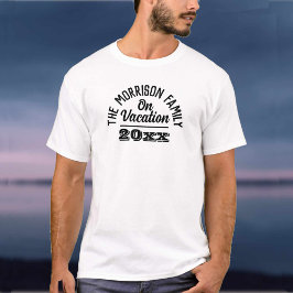 Camiseta Família de Férias