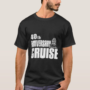 Camiseta Família de Férias de Cruzeiro, 40 anos