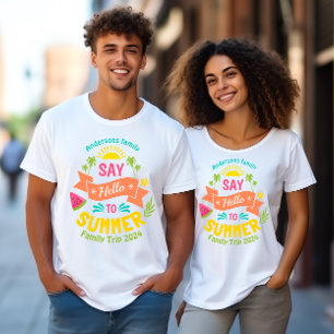 Camiseta Família de férias de verão