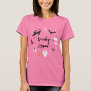 Camiseta Família de Festas de aniversário Spooky Squad Girl