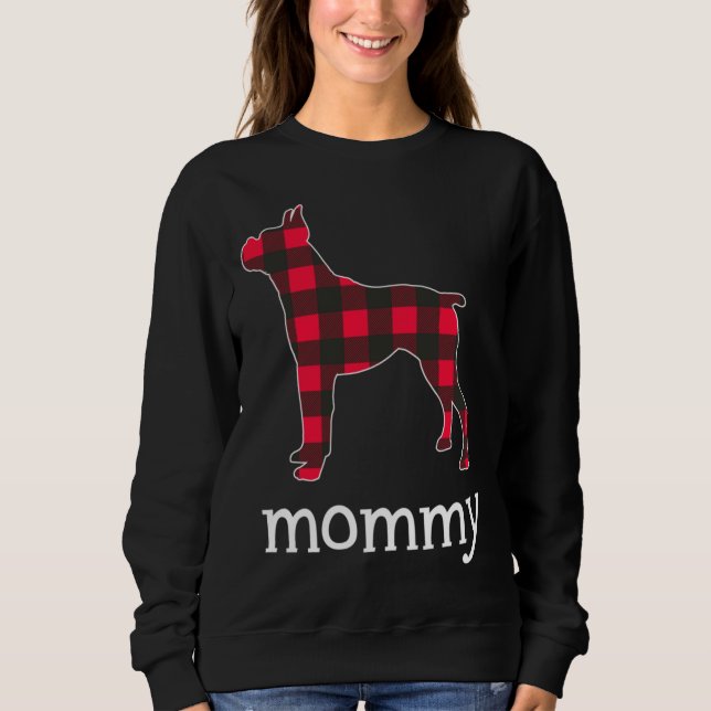 Camiseta Família de Festas de Natal de Cachorro de Mamãe Ve (Frente)