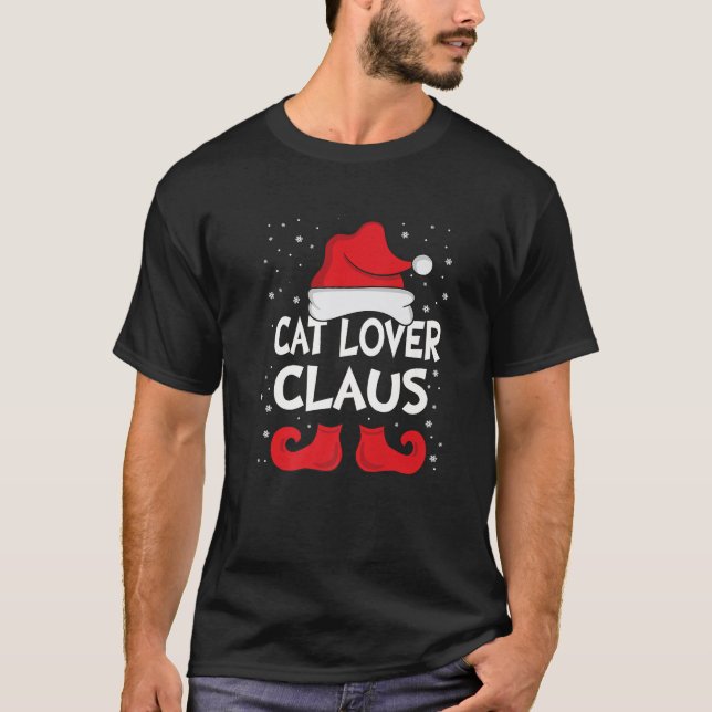 Camiseta Família de Festas de Natal do Grupo Cat Lover Clau (Frente)