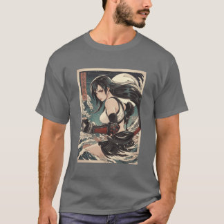 Camiseta Família de garota retrô tradicionalifa
