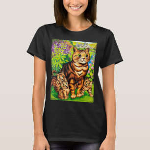 Camiseta Família de Gatos em Jardim, Louis Wain