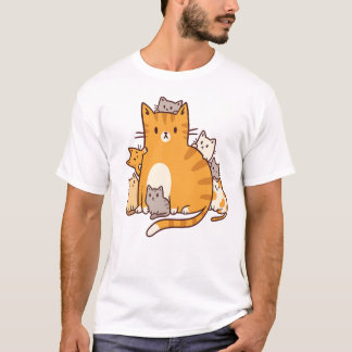 Camiseta Família de Gatos Quentes
