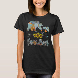 Camiseta Família de Girassol em Combinação Fora de Gami Bea