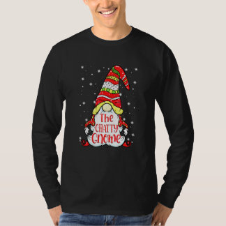 Camiseta Família de Gnome Falador Correspondência de Natal 