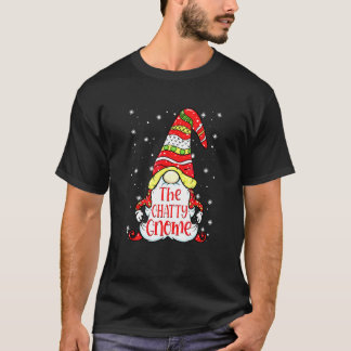 Camiseta Família de Gnome Falador Correspondência de Natal 