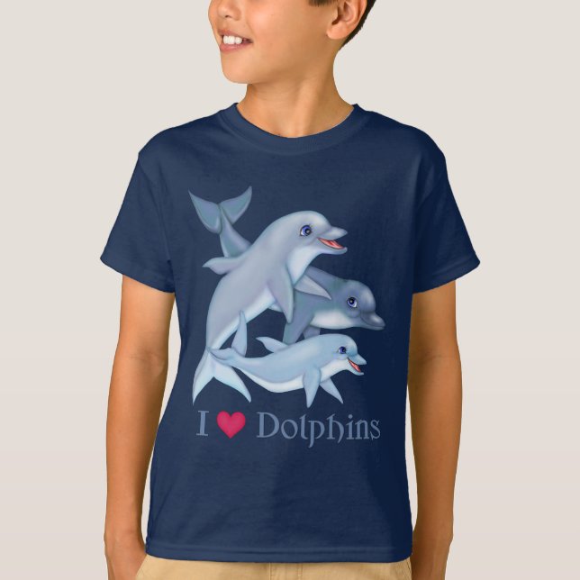 Camiseta Família de golfinhos (Frente)