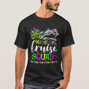 Camiseta Família de Grupo de Combinação Mardi Gras Cruise S