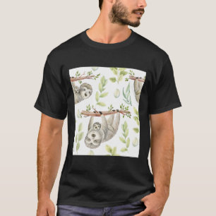Camiseta Família de Lama Desenhada à Mão