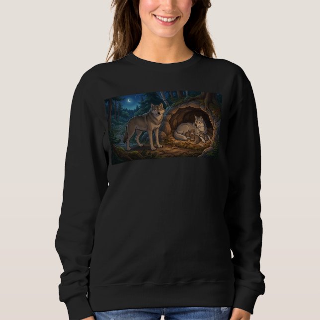 Camiseta Família de Lobos   (Frente)