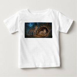 Camiseta Família de Lobos