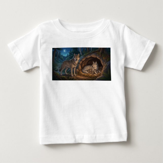 Camiseta Família de Lobos   (Frente)
