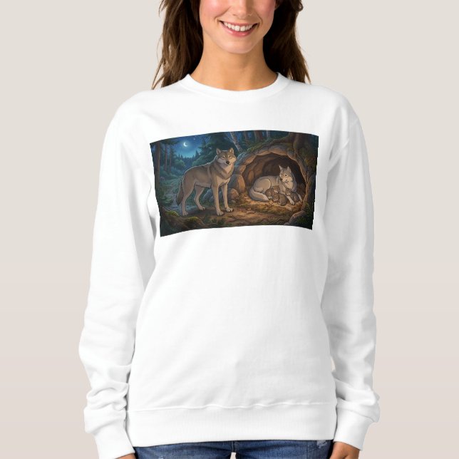 Camiseta Família de Lobos   (Frente)