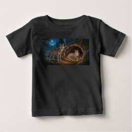 Camiseta Família de Lobos