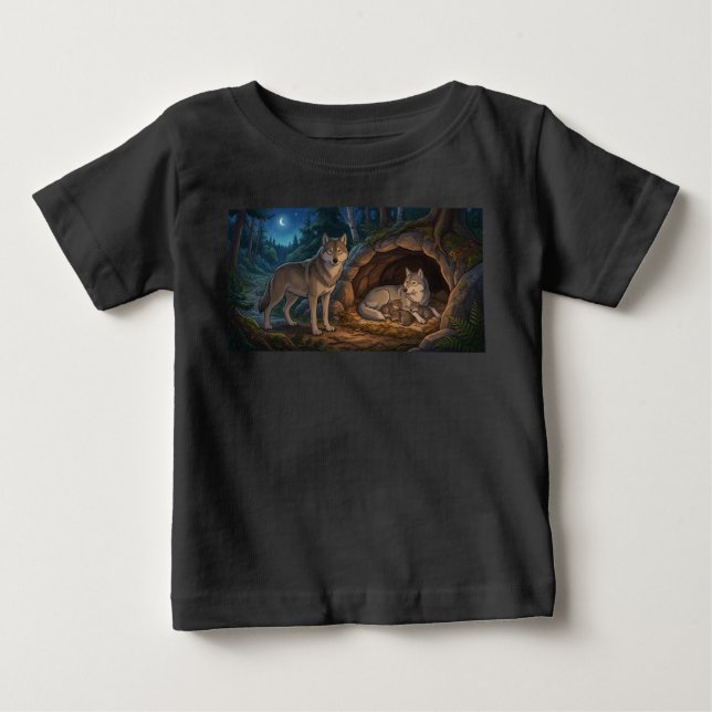Camiseta Família de Lobos   (Frente)