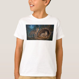 Camiseta Família de Lobos
