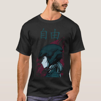 Camiseta Família de menina de anime de motocicleta